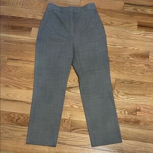 Sportmax Black and White Plaid Trousers